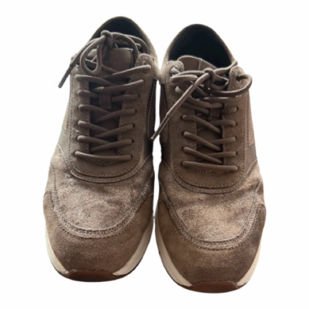 Geox Women Brown Suede Sneakers